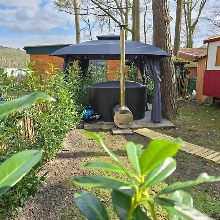 Pipowagen Met Prive Hot Tub Chalet